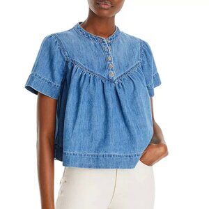 MOTHER The Giggler Top, Size Medium